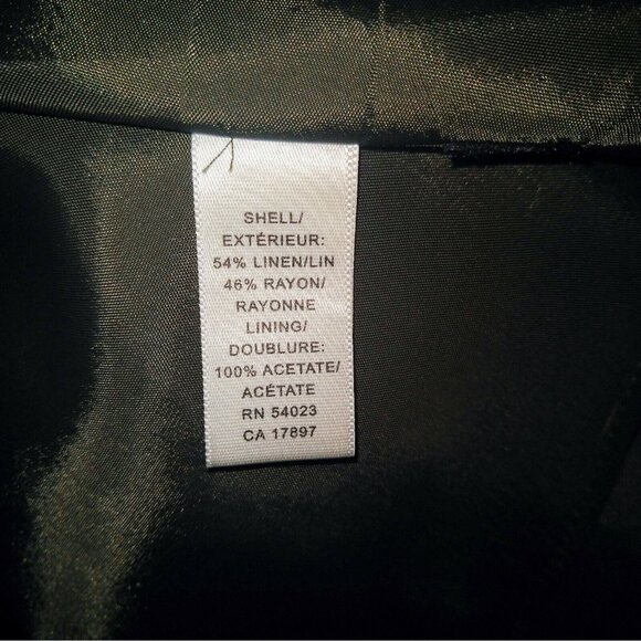 Banana Republic A Line Skirt Brown Women Lined Linen Blend Size 2 - Picture 6 of 12